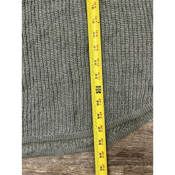 Faded Glory Women’s Large Gray Ribbed Knit Long Sleeve Sweater Casual Basic - Picture 3 of 5